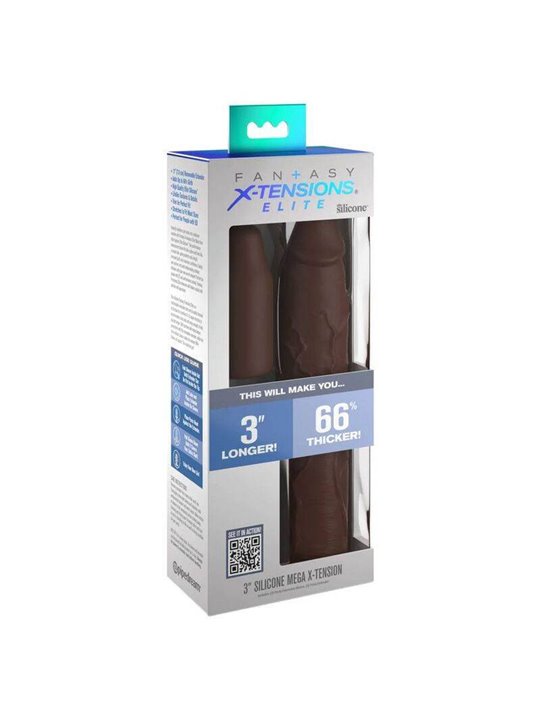 Fantasy X- Tensions - Pipedreams Sleeve 22,86 CM + 7,62 CM Plug Brown