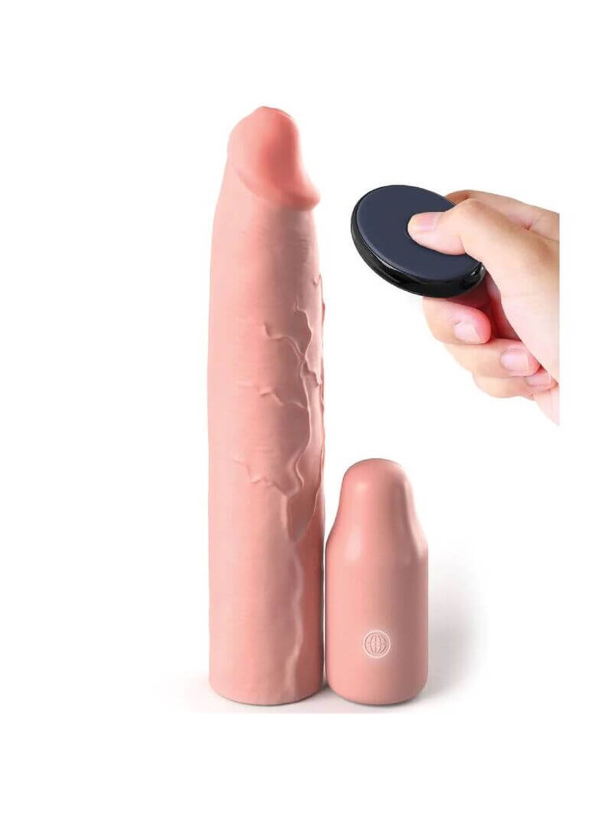 Fantasy X-Tensions - Guaina Fallica Vibrante Sleeve 9 in + 3 in Plug Remote