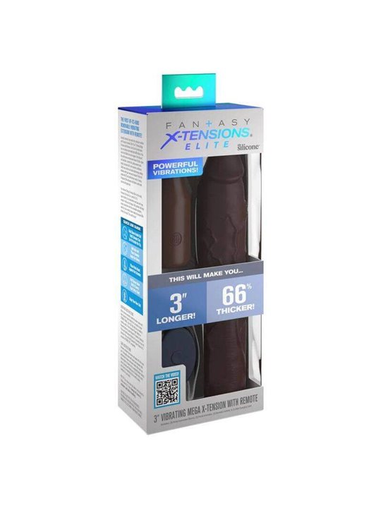 Fantasy X- Tensions - Pipedreams Sleeve 22,86 CM + 7,62 CM Plug Remote Brown