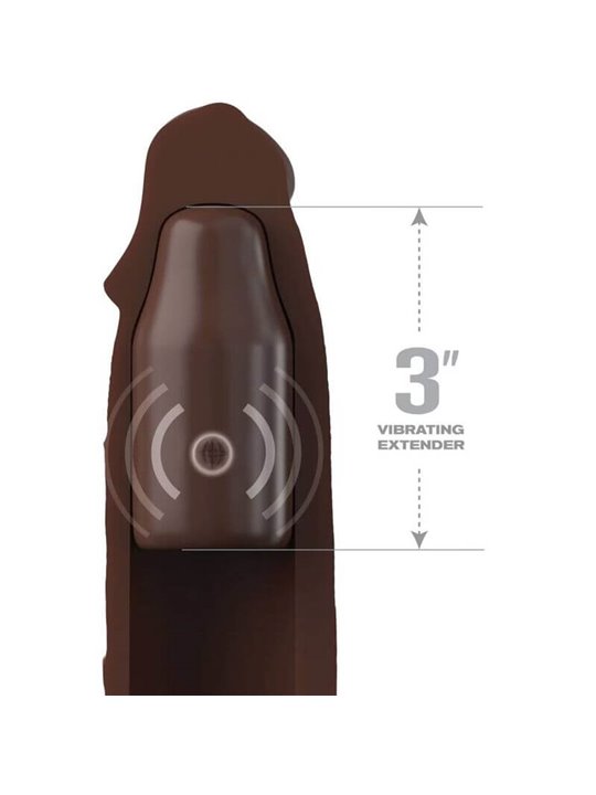 Fantasy X- Tensions - Pipedreams Sleeve 22,86 CM + 7,62 CM Plug Remote Brown