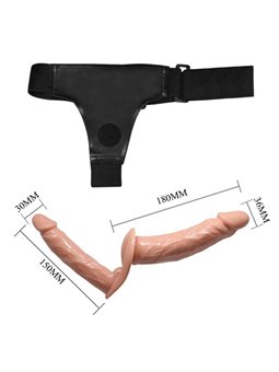 Baile Ultra - Dildo Strap-On con Imbracatura per Doppia Penetrazione