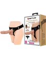 Pretty Love - Harness Briefs Universal Harness with Dildo Jerry 21.8 CM Natural