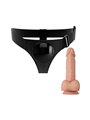 Pretty Love - Harness Briefs Universal Harness with Dildo Jerry 21.8 CM Natural