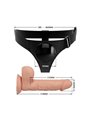 Pretty Love - Harness Briefs Universal Harness with Dildo Jerry 21.8 CM Natural