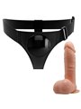 Pretty Love - Harness Briefs Universal Harness With Dildo Tom 20 CM Natural