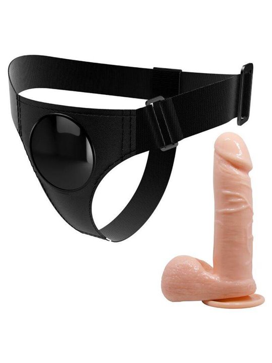 Pretty Love - Harness Briefs Universal Harness With Dildo Tom 20 CM Natural