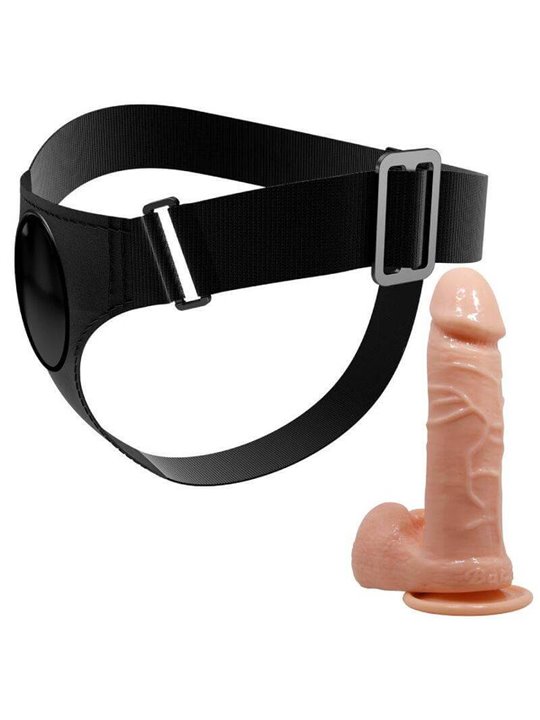 Pretty Love - Harness Briefs Universal Harness With Dildo Tom 20 CM Natural