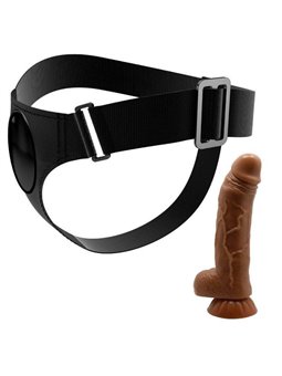 Pretty Love - Harness Briefs Universal Harness With Dildo Micheal 20 CM Black