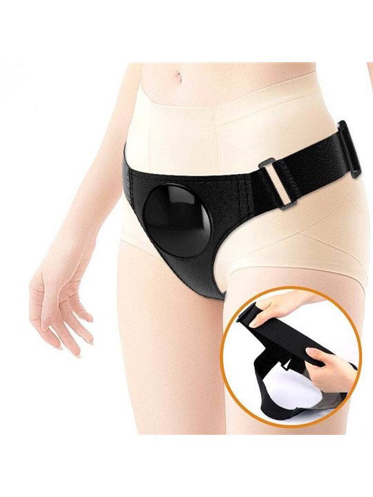 Pretty Love - Harness Briefs Universal Harness With Dildo Micheal 20 CM Black
