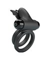 Pretty Love - Double Ring Vibrator With Black Stimulator