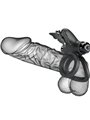 Pretty Love - Double Ring Vibrator With Black Stimulator