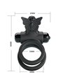 Pretty Love - Double Vibrating Ring with Black Stimulator