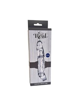 Toyjoy - Guaina Trasparente con Anello Extension Sleeve Large