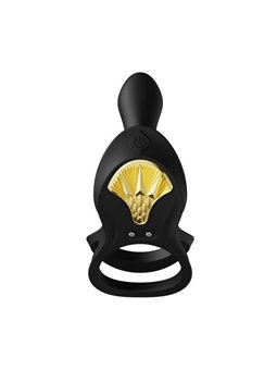 Zalo - Bayek Vibrating Couples Ring Black