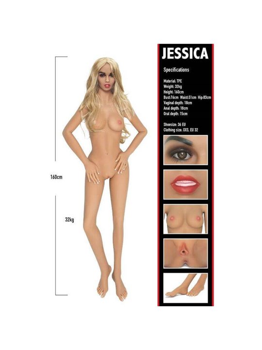 Hidden Desire Jessica - Bambola Sex Doll Realistica a Grandezza Naturale
