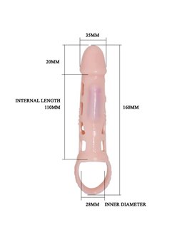 Pretty Love - Harrison Penis Extender Cover with Vibration and Strap 13.5 CM