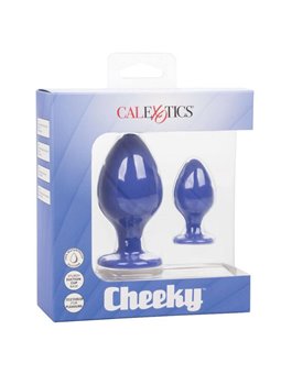 California Exotic - Plug Anale Blu 2 PZ Cheeky Buttplug
