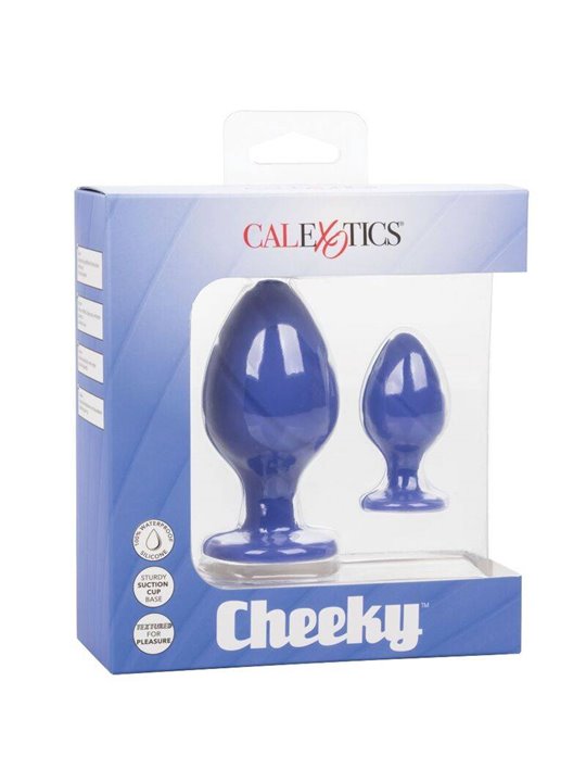 California Exotic - Plug Anale Blu 2 PZ Cheeky Buttplug