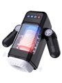 Game Cup - Thrusting Vibration Masturbator with Heating Function and Mobile Support - Black