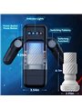 Game Cup - Thrusting Vibration Masturbator with Heating Function and Mobile Support - Black