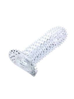 Baile Penis Sleeve - Guaina Fallica Viola con Punti in Rilievo Stimolanti 14 CM