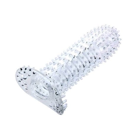 Baile Penis Sleeve - Guaina Fallica Viola con Punti in Rilievo Stimolanti 14 CM
