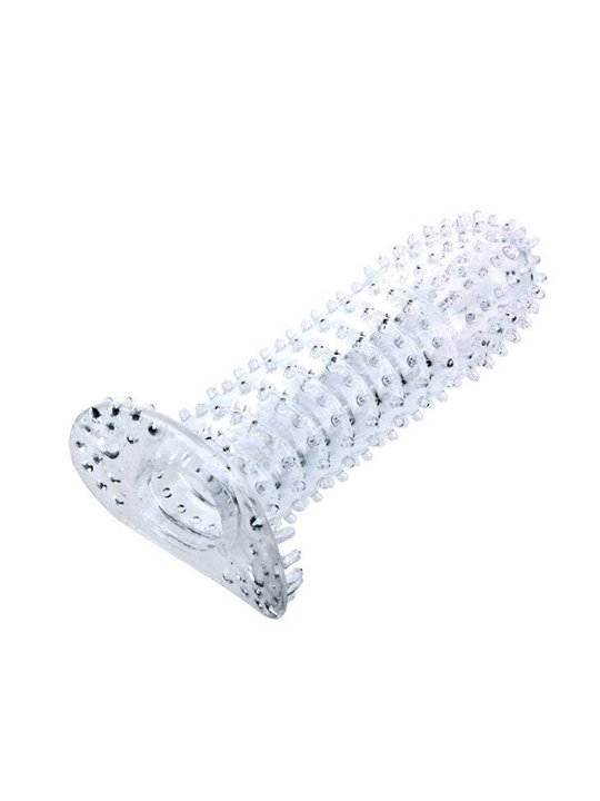 Baile - Penis Sheath with Pink Stimulating Points 14 CM