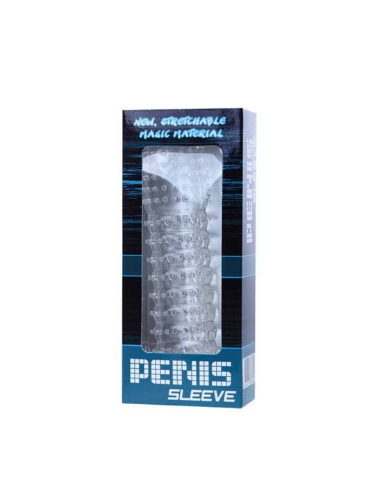 Baile - Penis Sheath with Pink Stimulating Points 14 CM