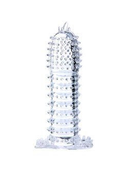 Baile - Penis Sheath with Transparent Stimulating Points 14 CM