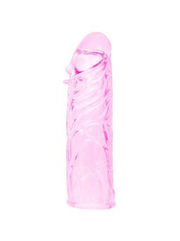 Baile Penis Sleeve - Guaina Fallica in Silicone Rosa - 13 CM