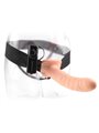 Fetish Fantasy Series - 19 CM Vibrating Hollow Strap-On Brown