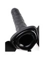 Fetish Fantasy Series - 19 CM Vibrating Hollow Strap-On Black