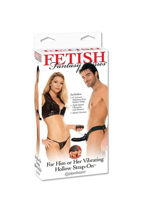 Fetish Fantasy Series - Vibratore Indossabile Fetish Fantasy Fallo Vibrante Lui Lei Hollow Black