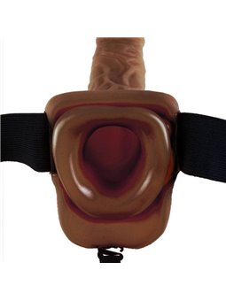 Fetish Fantasy Series 9" Hollow Strap-On With Balls 22.9Cm Brown