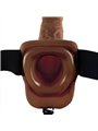 Fetish Fantasy Series 9" Hollow Strap-On With Balls 22.9Cm Brown