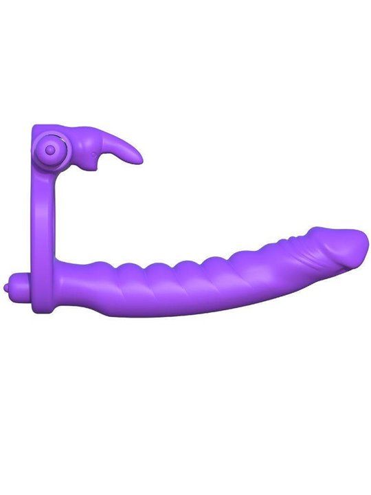 Fantasy C-Ringz - Silicone Double Vibrator Rabbit