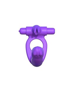 Pipedream - Fallo Indossabile con Stimolatore Clitoride Vibrante in Silicone Double Pene Rabbit