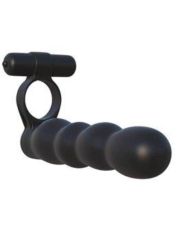 Pipedream - Anello Fallico Vibrante con Strap On Fantasy C-Ringz Posable Partner Double Penetrator
