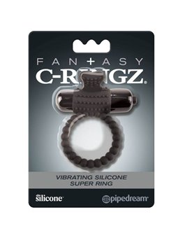 Fantasy C-Ringz - Black Silicone Vibrating Ring