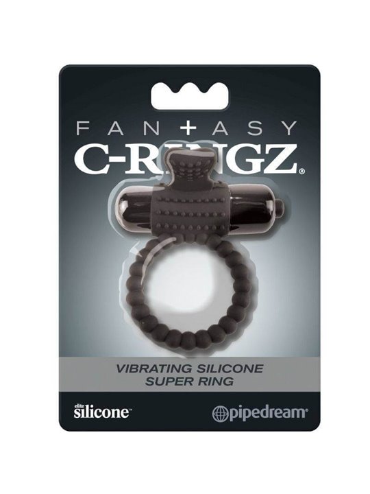 Fantasy C-Ringz - Black Silicone Vibrating Ring