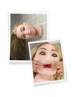 Extreme Toyz Fuck Me Face Blonde Mega Masturbator