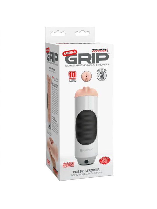Pipedream Extreme Toyz Mega GRip Vagina Masturbator Vibrator