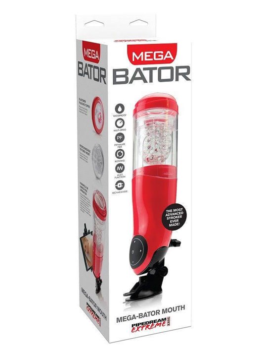 Extreme Toyz - Masturbatore Maschile Rosso Automatico Stimolatore per Pene Uomo Sexy Toys Red