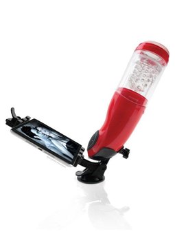 Extreme Toyz - Masturbatore Maschile Rosso Automatico Stimolatore per Pene Uomo Sexy Toys Red