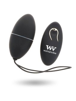 Womanvibe - Alsan Egg Remote Control Black Silicone Black