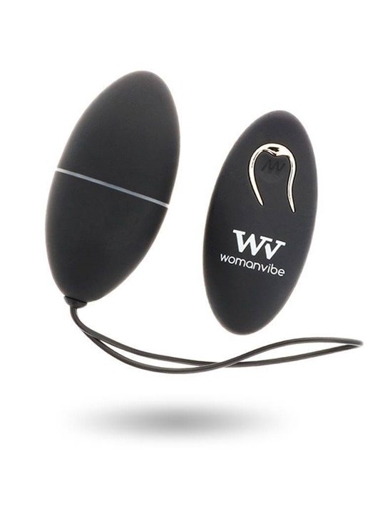 Womanvibe - Alsan Egg Remote Control Black Silicone Black