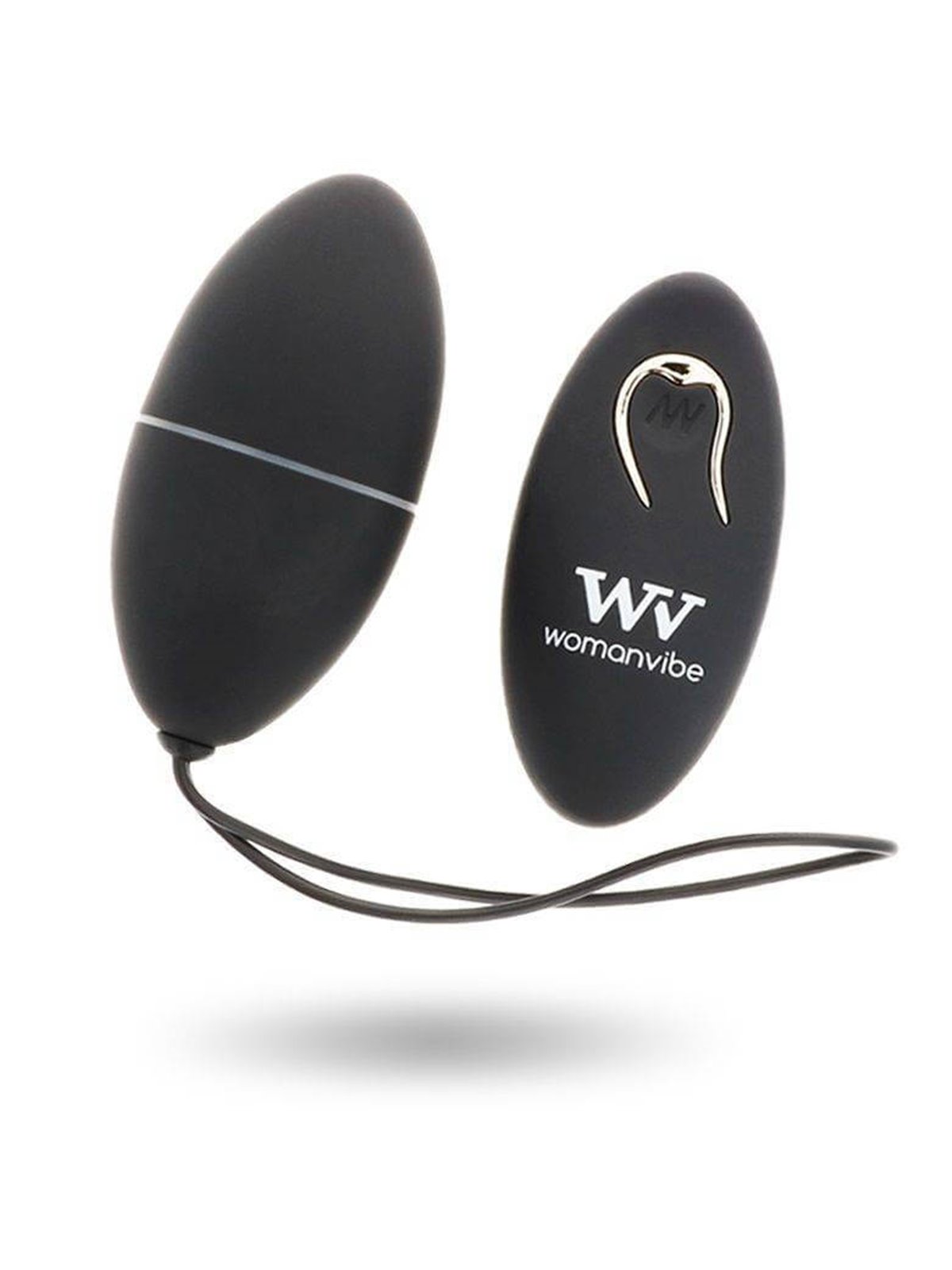 Womanvibe - Alsan Egg Remote Control Black Silicone Black