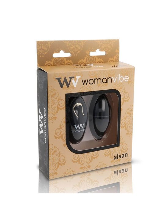 Womanvibe - Alsan Egg Remote Control Black Silicone Black