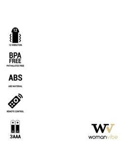 Womanvibe - Alsan Egg Remote Control Black Silicone Purple