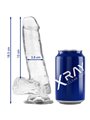 Xray Clear Cock With Balls  18.5Cm X 3.8Cm